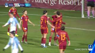 RomaPomigliano 30  Tris giallorosso al Tre Fontane  serieafemminile eBay [upl. by Wei]