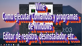 Wine  como ejecutar comandos y programas de Windows desde la terminal en Linux [upl. by Inhsor]