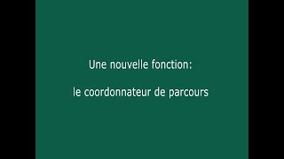 Cest quoi un coordonnateur de parcours [upl. by Weyermann]