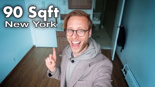 INSIDE a Tiny NYC Apartment 90 Square feet [upl. by Woodrow793]