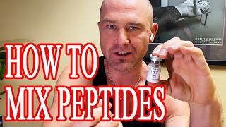 How to mix peptides reconstitute  BPC157 Tutorial [upl. by Frangos]