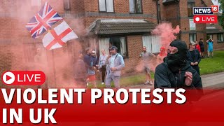 Violent Protest In UK Live  UK Protest In City Of Sunderland  UK Chaos Live  UK News Live  N18G [upl. by Leanna767]