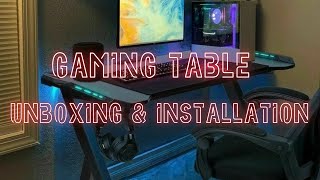 DEADSKULL GAMING TABLE ASSEMBLY amp UNBOXING [upl. by Prentice]