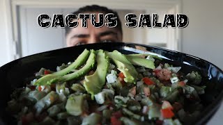 Cactus salad Ensalada de nopales [upl. by Namyh]