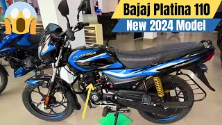 New Bajaj Platina 110 Drum 2024 Model Complete Information With New Price Update Hindi Review [upl. by Assertal]