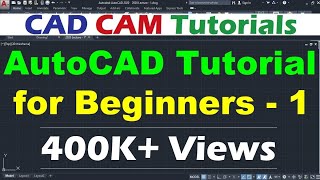 AutoCAD Tutorial for Beginners  1 [upl. by Vallie]