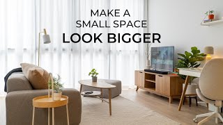 12 Design Tips For Small Spaces  How To Make It Look amp Feel Bigger [upl. by Anilorak]