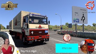 Euro Truck Simulator 2 150 Road to Algeria Eurafrica map Ford Transcontinental  DLCs amp Mods [upl. by Inaliel100]