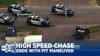 RAW PIT Maneuver Ends High Speed Police Chase in Houston [upl. by Dnomra]