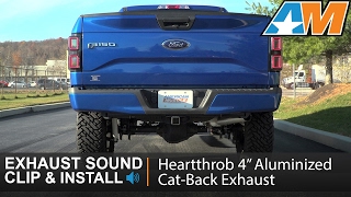 F150 35L EcoBoost Heartthrob 4” Aluminized CatBack Exhaust Sound Clip amp Install 20152017 [upl. by Ramedlav759]