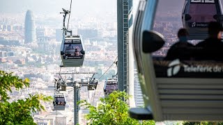 Teleférico de Montjuïc las mejores vistas de Barcelona [upl. by Bishop]