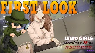 Lewd Girls Leave Me AloneI Just Want to Play Video Games and Watch Anime  PC Gameplay First Look [upl. by Euqinad]