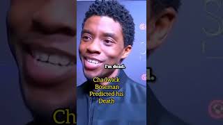 Chadwick Boseman predicted his own death shorts viral chadwickboseman [upl. by Eisnil810]