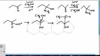 Alcohol Additions to Aldehydes and Ketones Hemiacetal and Hemiketal Formation [upl. by Rellim]