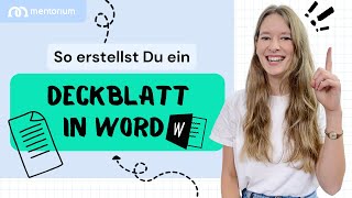 Deckblatt in Word Hausarbeit Bachelorarbeit Masterarbeit Dissertation  Mentorium 👩‍🎓🧑‍🎓 [upl. by Ahsael]