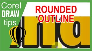 How to make rounded outline in CorelDraw [upl. by Gnouhk643]