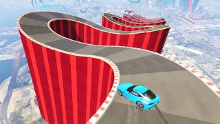 Insane Twisted Road Drafting Race  GTA 5 Online [upl. by Eittam]