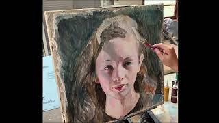 Buon Fresco Painting Portrait TimeLapse art painting [upl. by Mcmath]