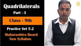 Quadrilaterals Class 9th Maharashtra Board Part 3 [upl. by Vasos]