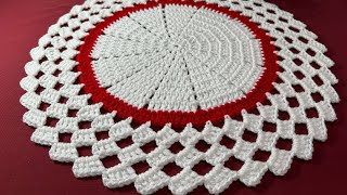 Mantelito individual a crochet paso a paso 🧶 [upl. by Candis]