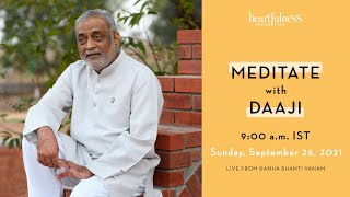 Live Meditation session with Daaji  Every Sunday  900 AM IST  Heartfulness  Meditation [upl. by Bergstein831]