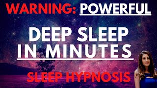 Sleep Hypnosis for Deep Sleep Powerful  Fall Asleep in Minutes  Dark Screen [upl. by Doane]