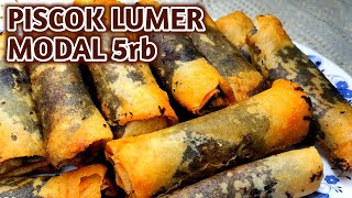 Cara Membuat Piscok pisang coklat Lumer Kulit Lumpia  ide jualan makanan 1000an [upl. by Nwadal]