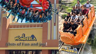 Wonderla one place to Enjoy wonderland hyderabad travel entertainment fun watersport games [upl. by Tuddor]