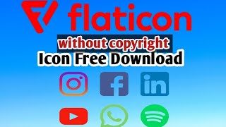 How To Use Flaticon  100 Free icons  Flaticon Tutorial [upl. by Cirad900]