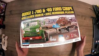 Unboxing DODGE L700 amp 40 Ford Coupe LINDBERG [upl. by Sirois461]