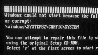 Solucion al ERROR c windows system32 config system [upl. by Yetak878]