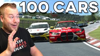 Testing 100 Cars Crazy Multiclass On Nordschleife With RaceRoom Update [upl. by Jillian]