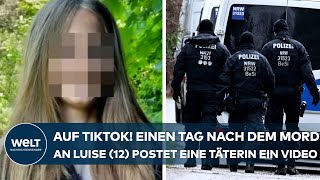 FREUDENBERG Auf Tiktok Einen Tag nach dem Mord an Luise 12 postet eine Täterin ein Tanzvideo [upl. by Flori]