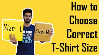 Choose Correct TShirt Size  Sizing Guide amp Unboxing Tshirt  bewakoof t shirts review [upl. by Yroggerg]