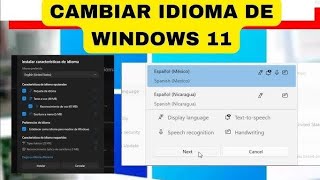 COMO CAMBIAR DE IDIOMA A WINDOWS 10 O WINDOWS 11 RÁPIDO y fácil [upl. by Olenolin]