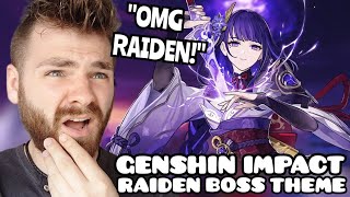 First Time Hearing Raiden Shogun Battle Theme All Phases  GENSHIN IMPACT OST  REACTION [upl. by Jessa]