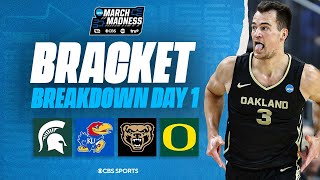 NCAA Tournament Bracket Day 1 Recap Oakland KNOCKS OUT Kentucky I March Madness I CBS Sports [upl. by Richara]