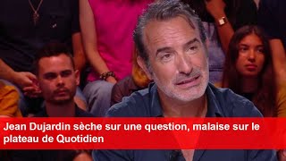 Jean Dujardin sèche sur une question malaise sur le plateau de Quotidien [upl. by Anal839]