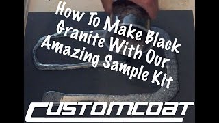 How To Make An Epoxy Resin Black Granite Worktop Using Customcoat UK [upl. by Renard]