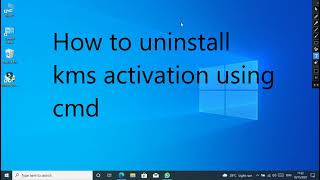 How to uninstall kms activation using cmdcmd windows windows10 activation mcjtech9213kmspico [upl. by Erickson]