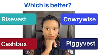 Piggyvest vs Cowrywise vs Risevest vs Cashbox  Feature by Feature Comparison [upl. by Ocire631]