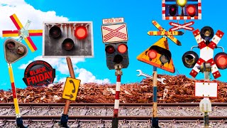 【踏切アニメ】ブラックフライデーにセールになっていたふみきりカンカン😂😂😂Railroad Crossing on Black Friday Sale [upl. by Press155]