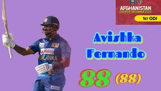 Avishka Fernando 8888 sl vs afg 1st odi [upl. by Fiorenze]