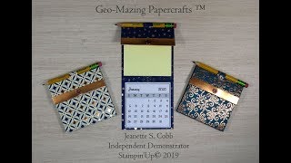 Brightly Gleaming Purse Worthy Post It Note Holder with 2020 Calendar [upl. by Janeczka]