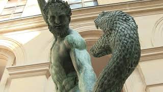 Hercules fighting Acheloos transformed into a snake  Louvre Museum  Paris [upl. by Gnolb701]