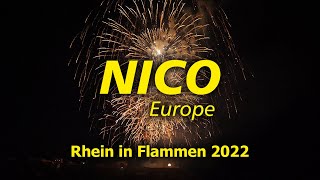 NICO Europe  Rhein in Flammen 2022  Festung Ehrenbreitstein Koblenz [upl. by Krock724]