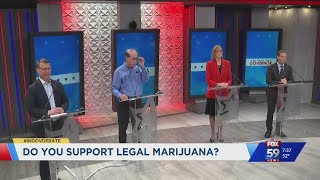 The candidates discuss the possibility of legalizing marijuana for medicinal or recreational use [upl. by Ines32]