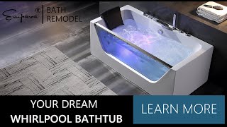 2023 67 in Whirlpool Rectangular Bathtub  EMPV67JT408 [upl. by Stodder541]