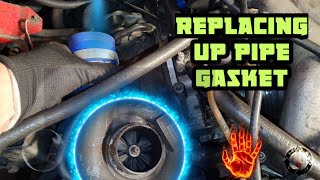 REPLACING UP PIPE GASKET ON SUBARU IMPREZA LOSS OF POWER [upl. by Ajam]