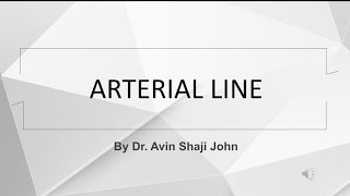 Arterial Line Insertion [upl. by Lizette]